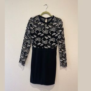 Black and white dress